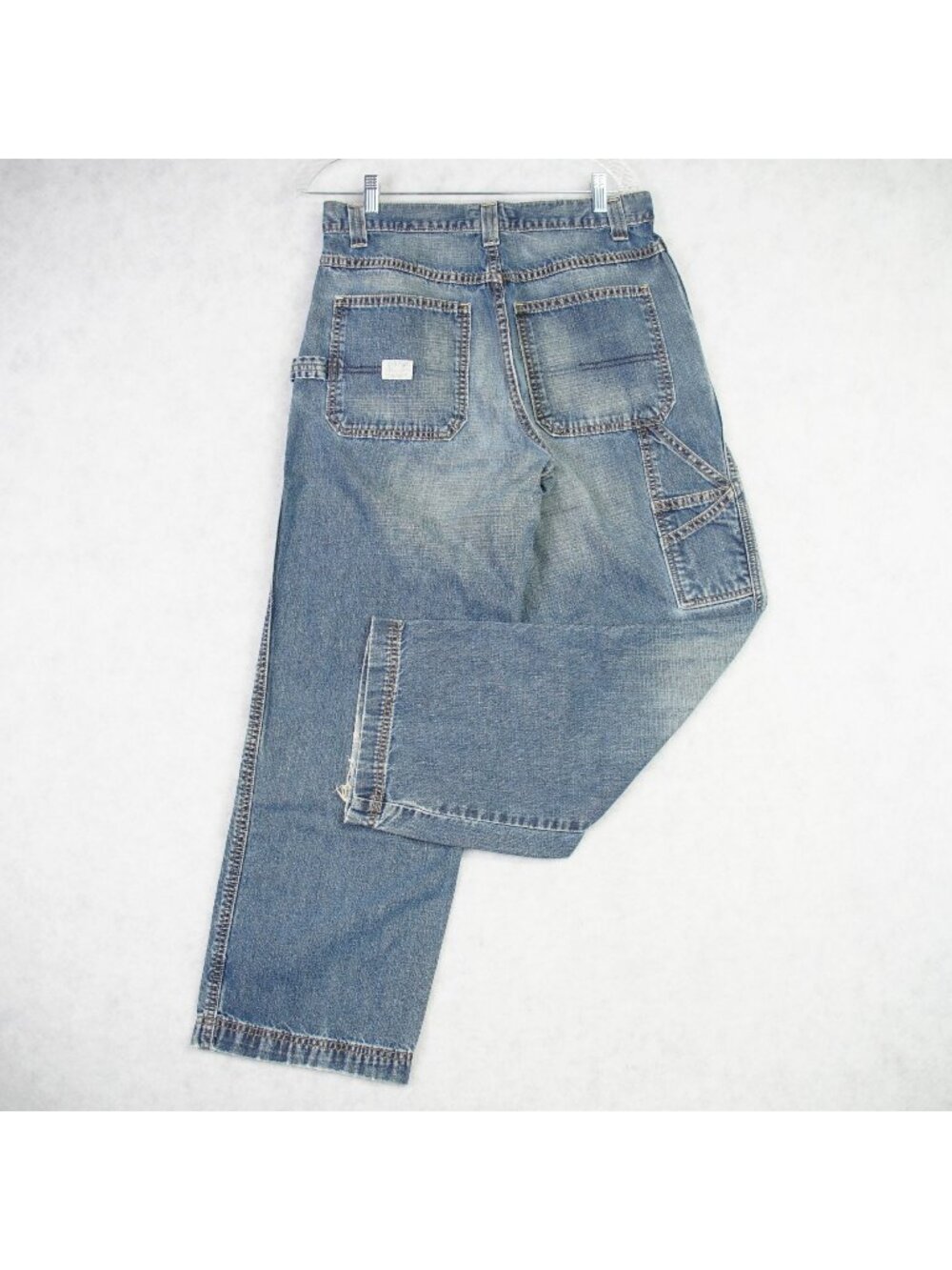 Vintage Old Navy Painters Jeans Mens 30x29 Blue Jeans Mid Wash 90s Y2K Skater